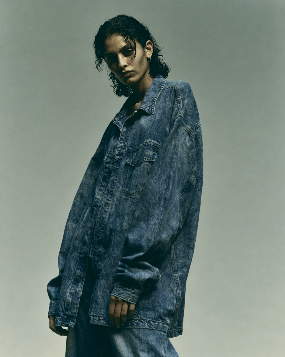 GIACCA DENIM MANICHE CORTE