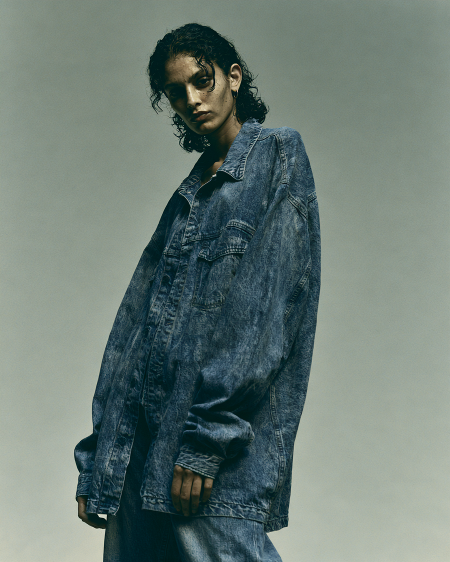 GIACCA DENIM MANICHE CORTE